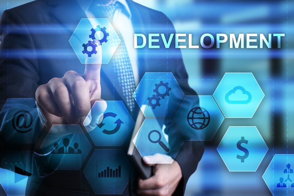 image showing the word development