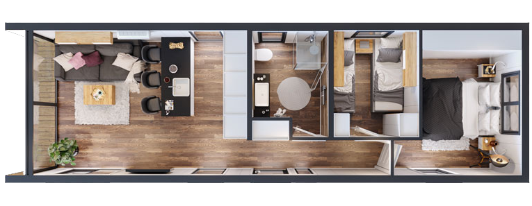 Aufsicht Grundriss Modell Silver Moon