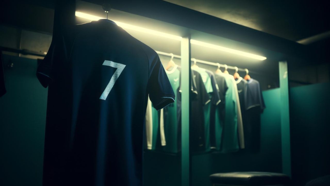 Football Jersey with the number 7