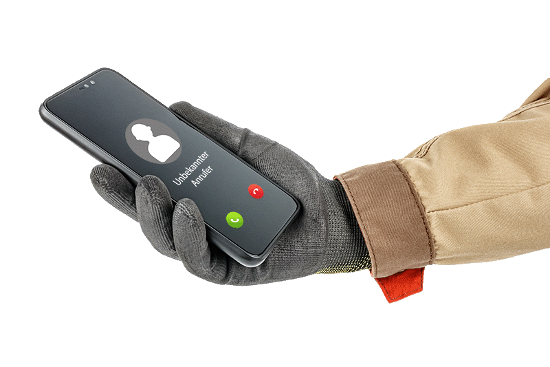 Unbekannter Anrufer auf Smartphone