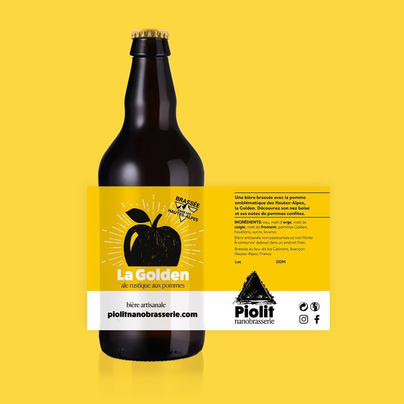 ale rustique aux pommes des Hautes-Alpes - La Golden ale rustique aux pommes des Hautes-Alpes - La Golden