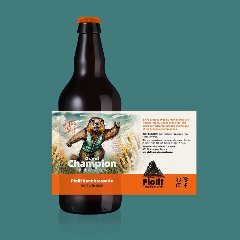 Bière brune au miel des Hautes-Alpes La Poulaouze Bière brune au miel des Hautes-Alpes La Poulaouze