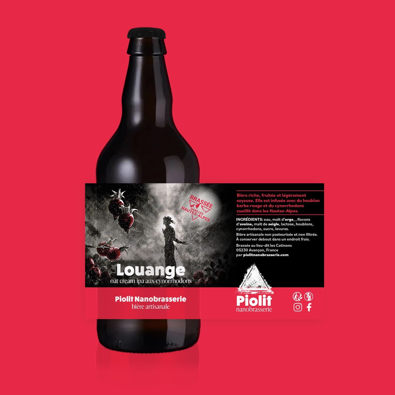Bière brune au miel des Hautes-Alpes La Poulaouze Bière brune au miel des Hautes-Alpes La Poulaouze