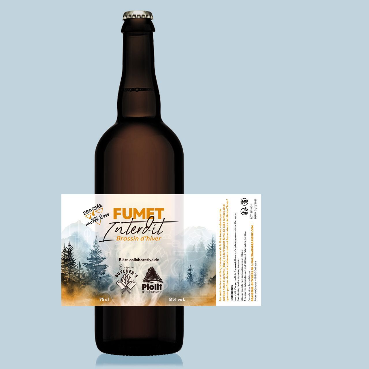 Bière brune au miel des Hautes-Alpes La Poulaouze Bière brune au miel des Hautes-Alpes La Poulaouze