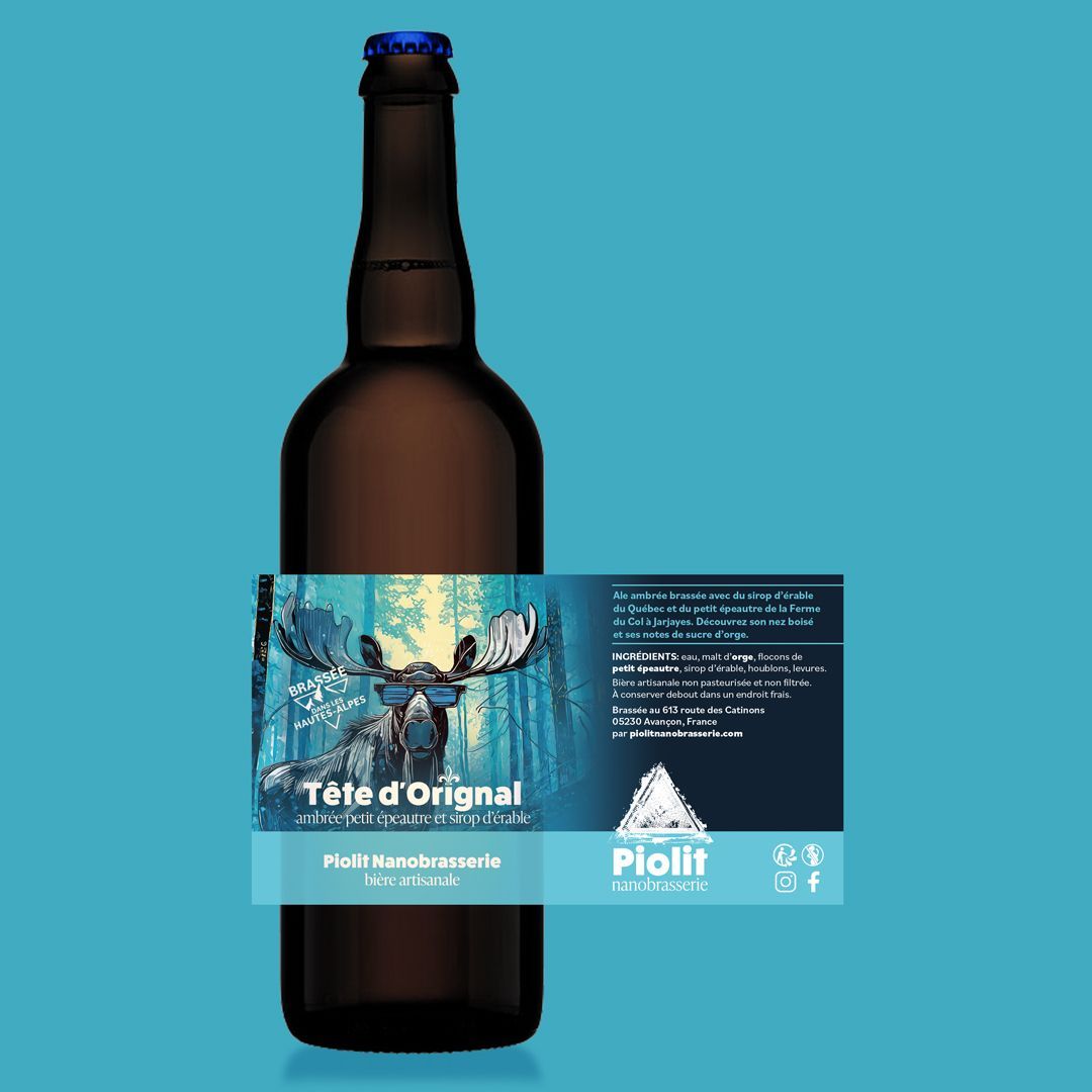 Bière brune au miel des Hautes-Alpes La Poulaouze Bière brune au miel des Hautes-Alpes La Poulaouze