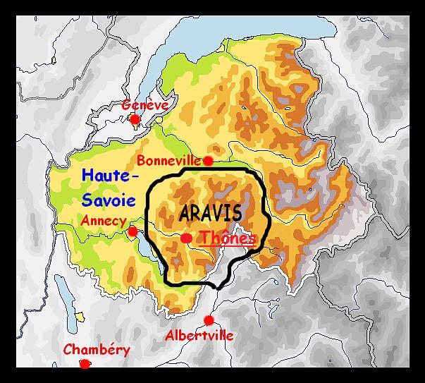 Situation de Thônes et des Aravis Situation de Thônes et des Aravis