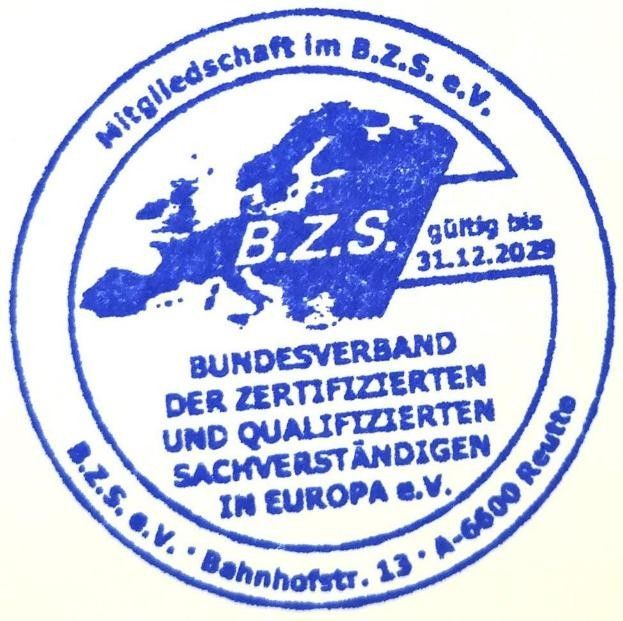 Baugutachter Hans-Jörg Beifuß aus der Region München ist Mitglied im Bundesverband der zertifizierten und qualifizierten Gutachter und Sachverständige.