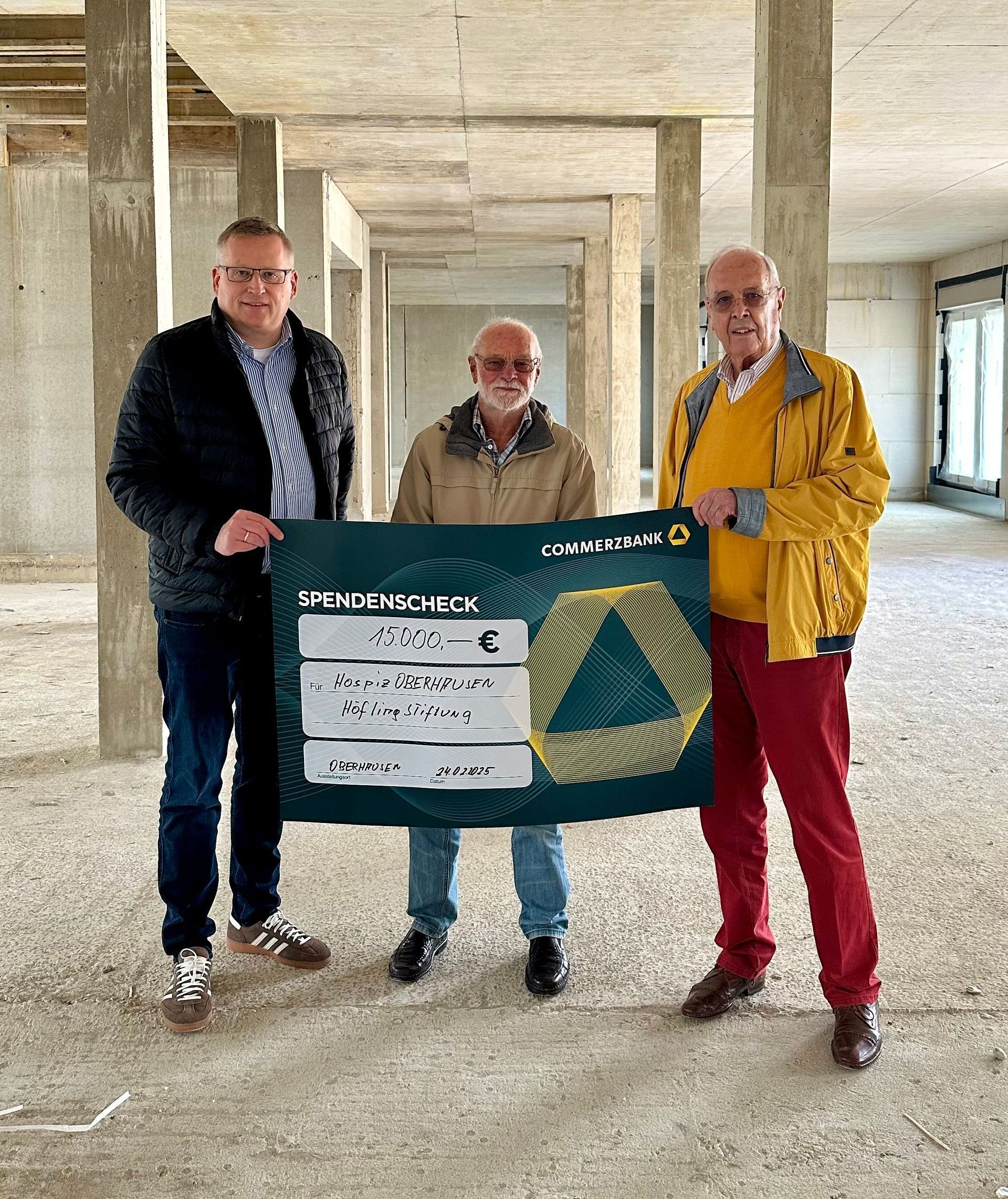 Das stationäre Hospiz St. Vinzenz Pallotti freut sich über eine bedeutende Spende