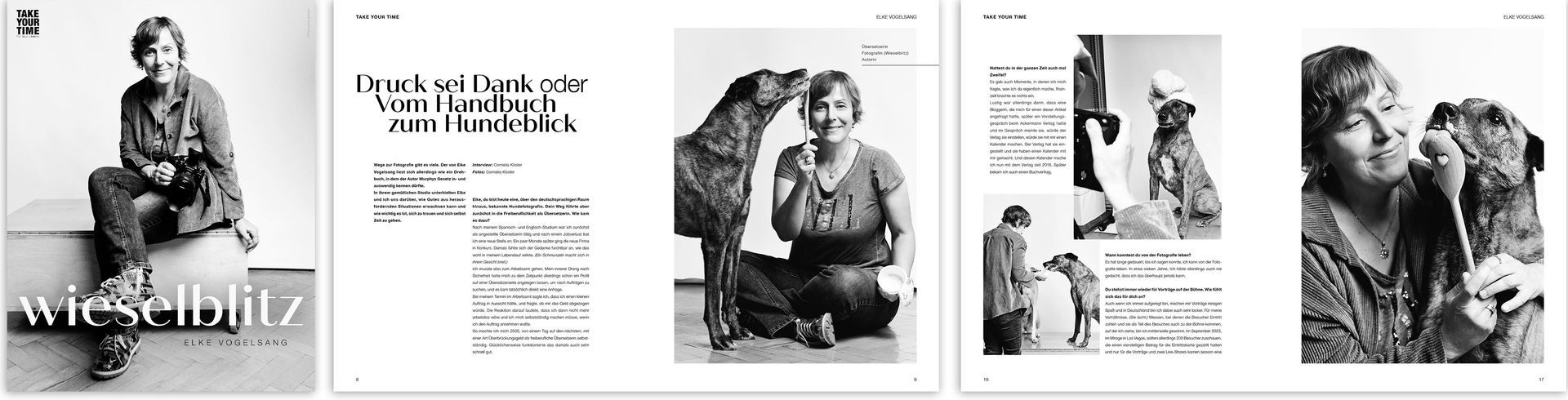 TAKE YOUR TIME view into the print magazine – Elke Vogelsang by Cornelia Köster