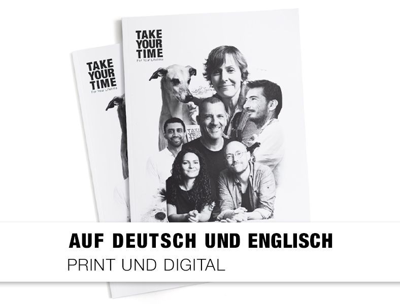TAKE YOUT TIME Print und digitales Magazin