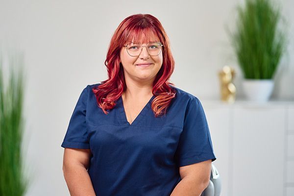 Frau Tarantino, Auszubildende zur Medizinischen Fachangestellten, 1. Lehrjahr, Dolmetscherin: italienisch