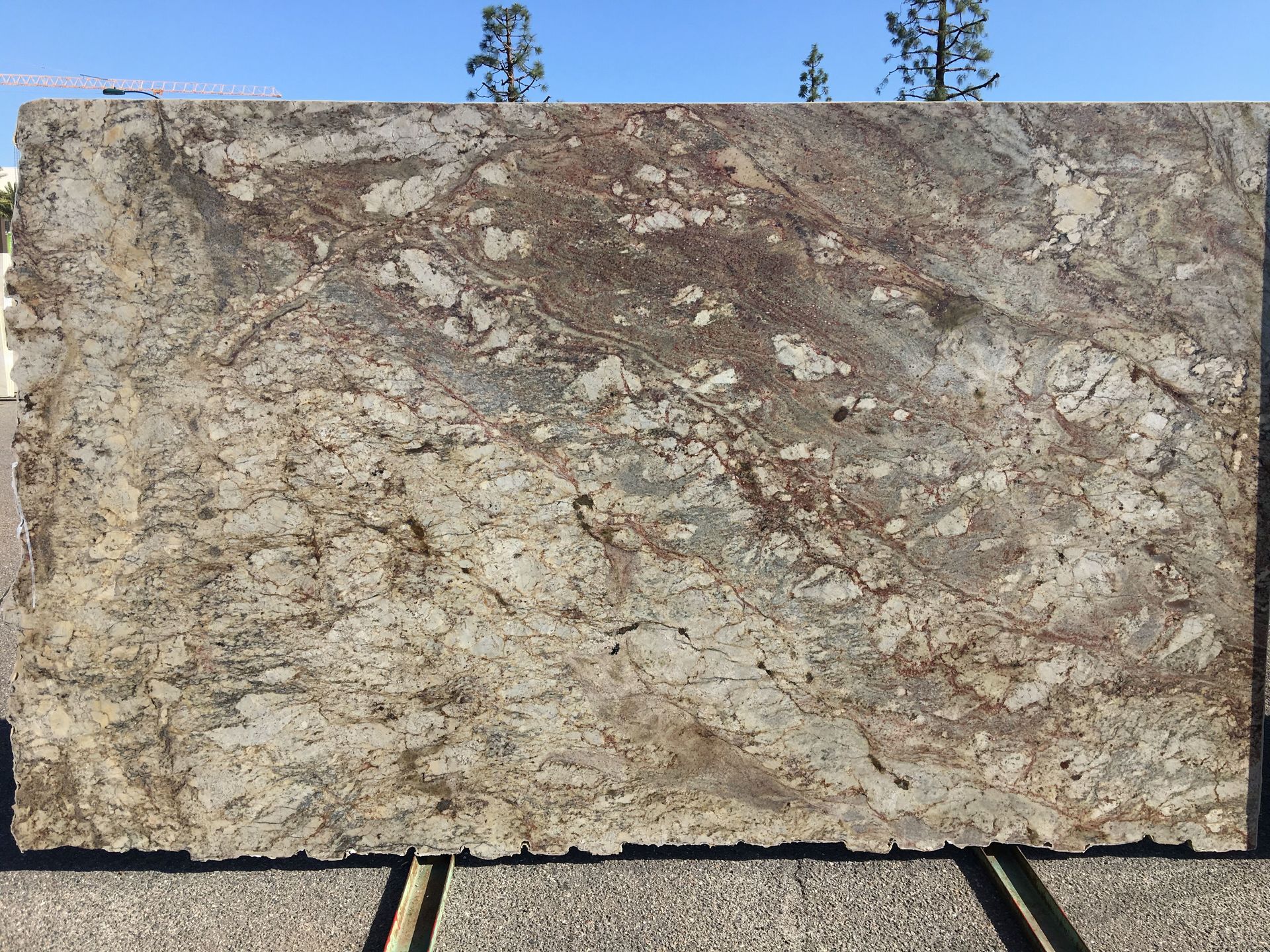 Sienna Bordeaux Granite Slab