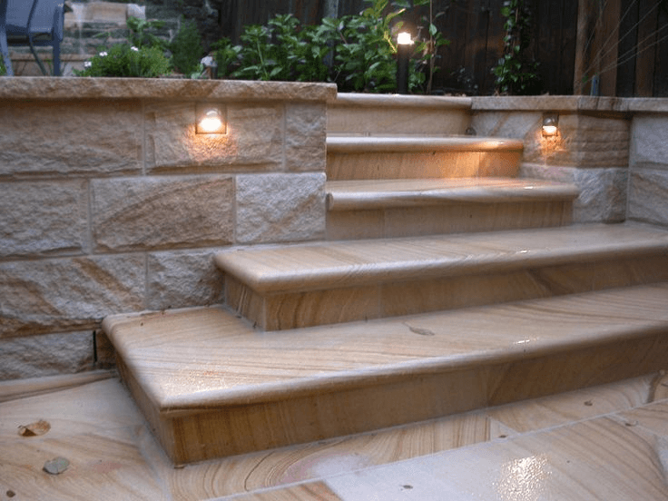 Sandstone stairs
