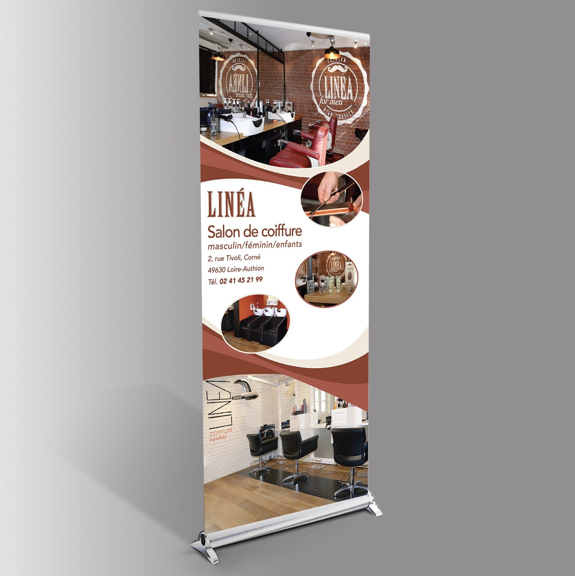 Rollup Linéa Coiffure Corné Rollup Linéa Coiffure Corné