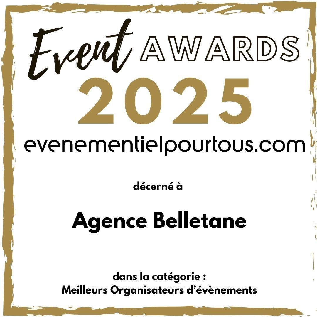 Belletane reçoit son premier Event Award pour 2025