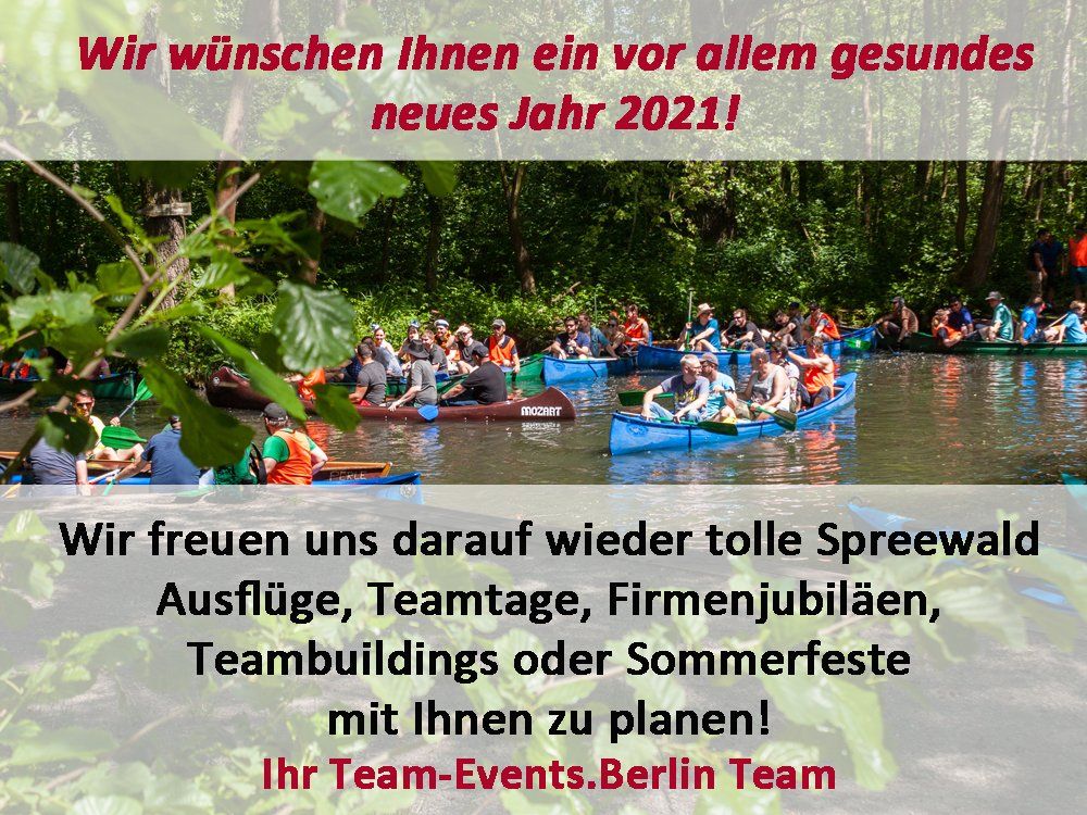 Neujahrsgrüße 2021 Spreewald Events
