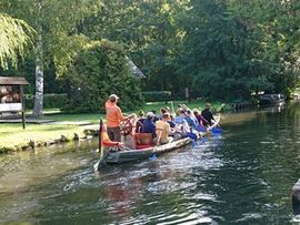 Teamausflug Teampaddelboot Spreewald