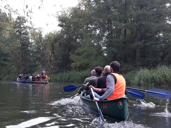 Teampaddelboot Spreewald Betriebsausflug