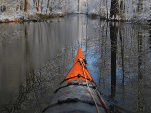 Winterpaddeln Teamausflug Weihnachtsfeier Spreewald
