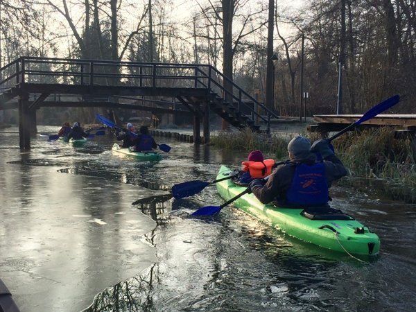 Weihnachtsfeier Firmen Winterpaddeln Spreewald
