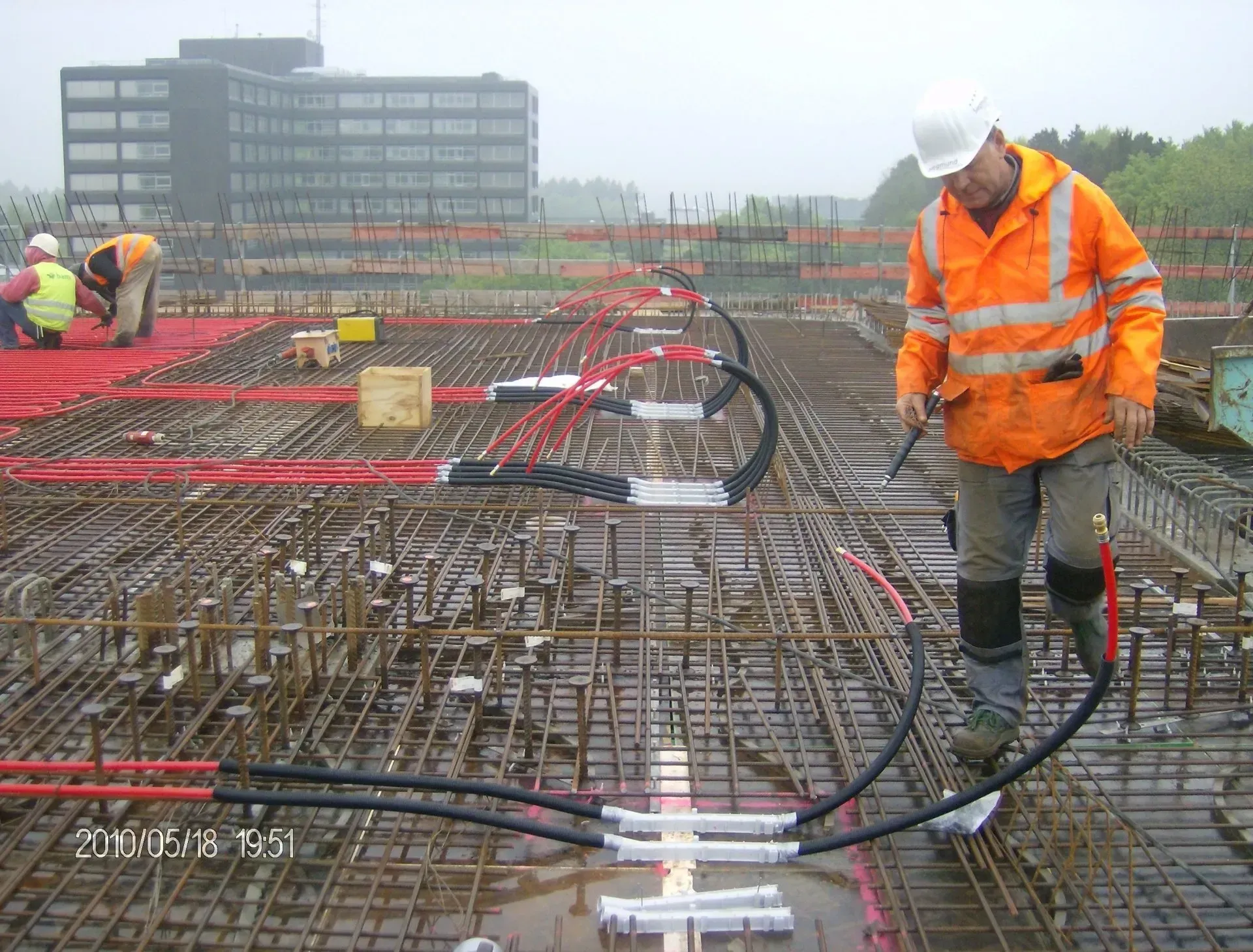 Betonkernaktivierung Einbau