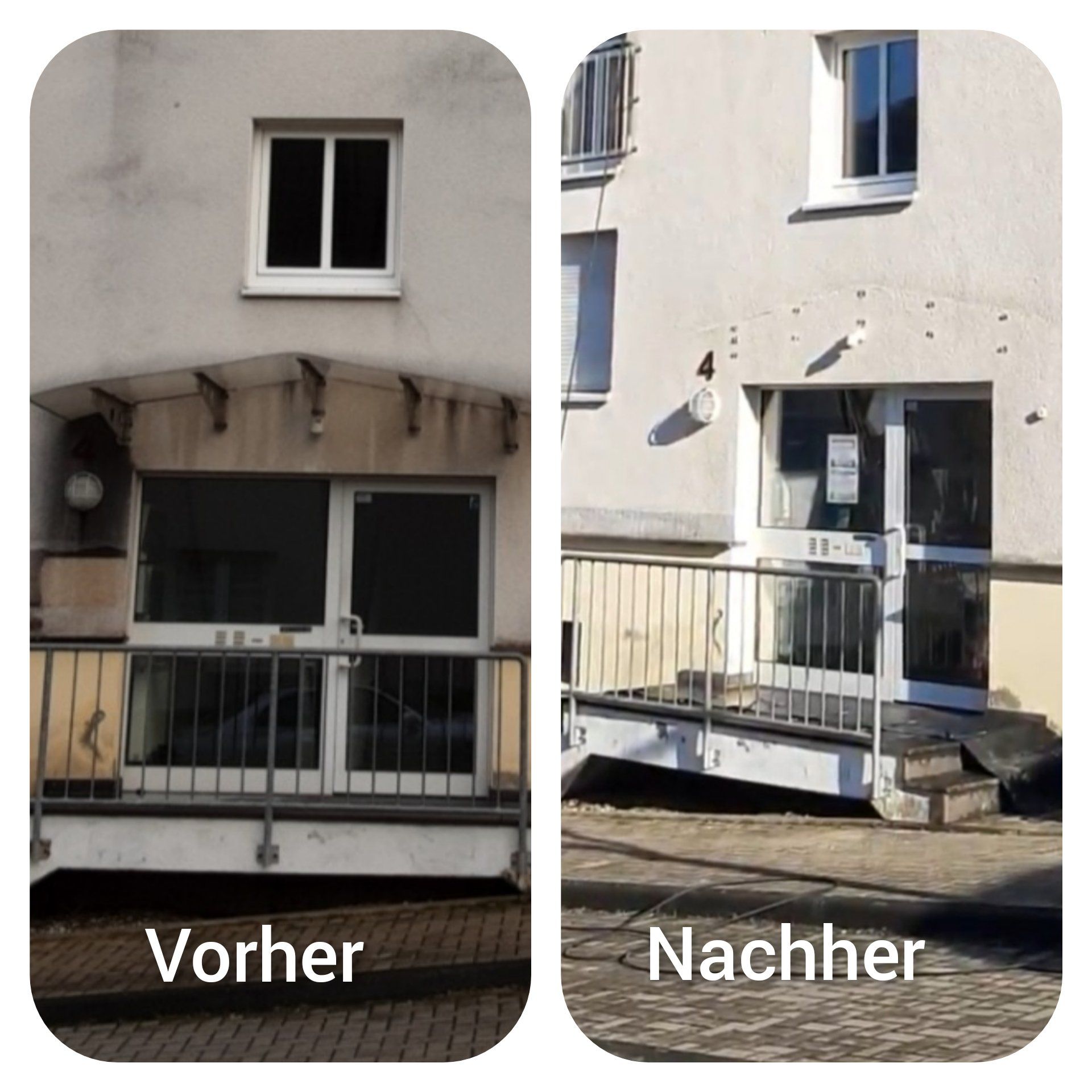 fassadenreinigung siegburg vorher nachher vergleich