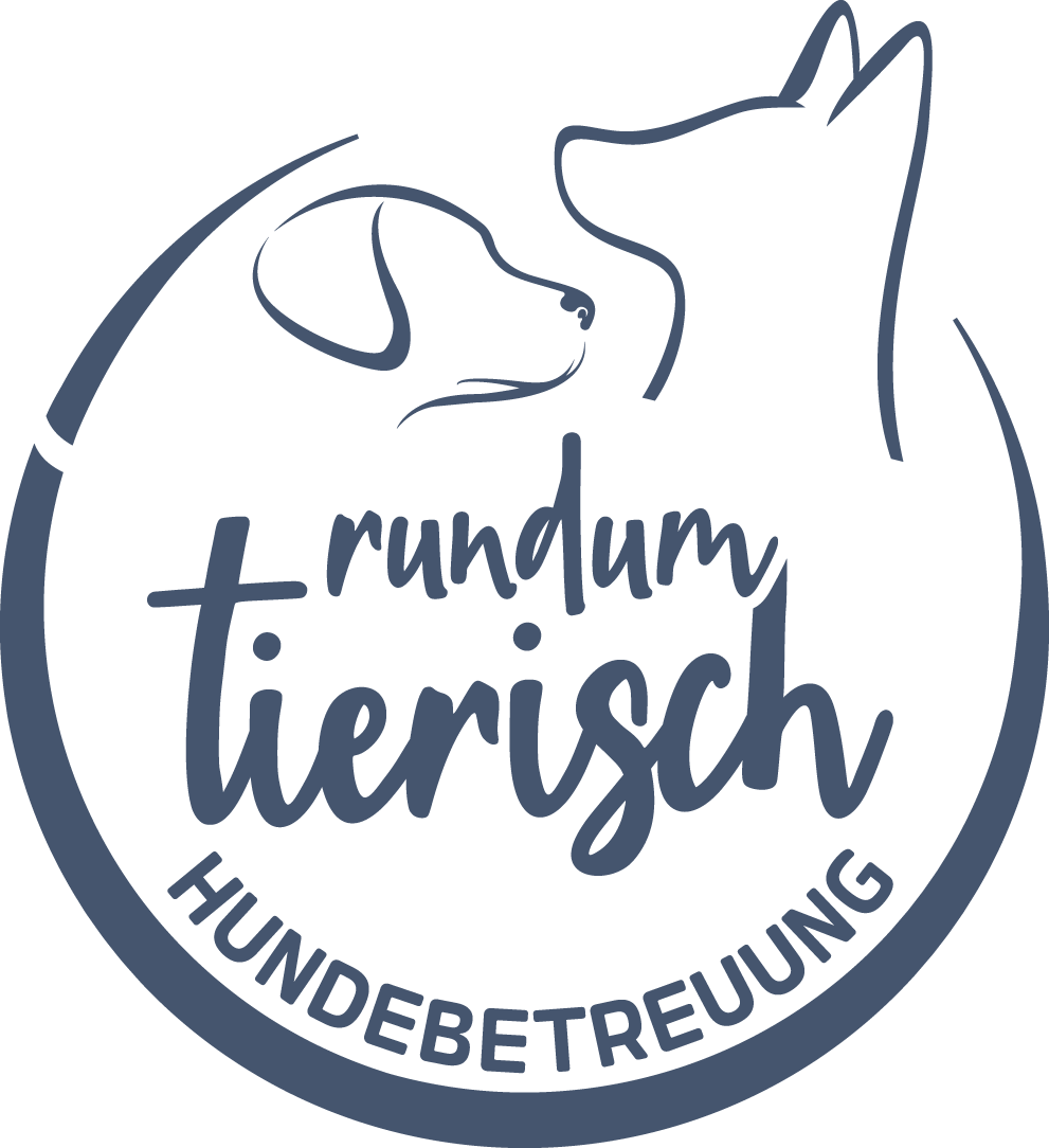 Logo von Rundum Tierisch mit Symbolen zur Hundebetreuung