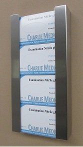 Stainless steel 4 tier glove box holder Stainless steel 4 tier glove box holder