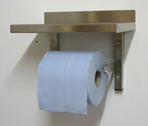 Stainless steel paper towel dispenser holder