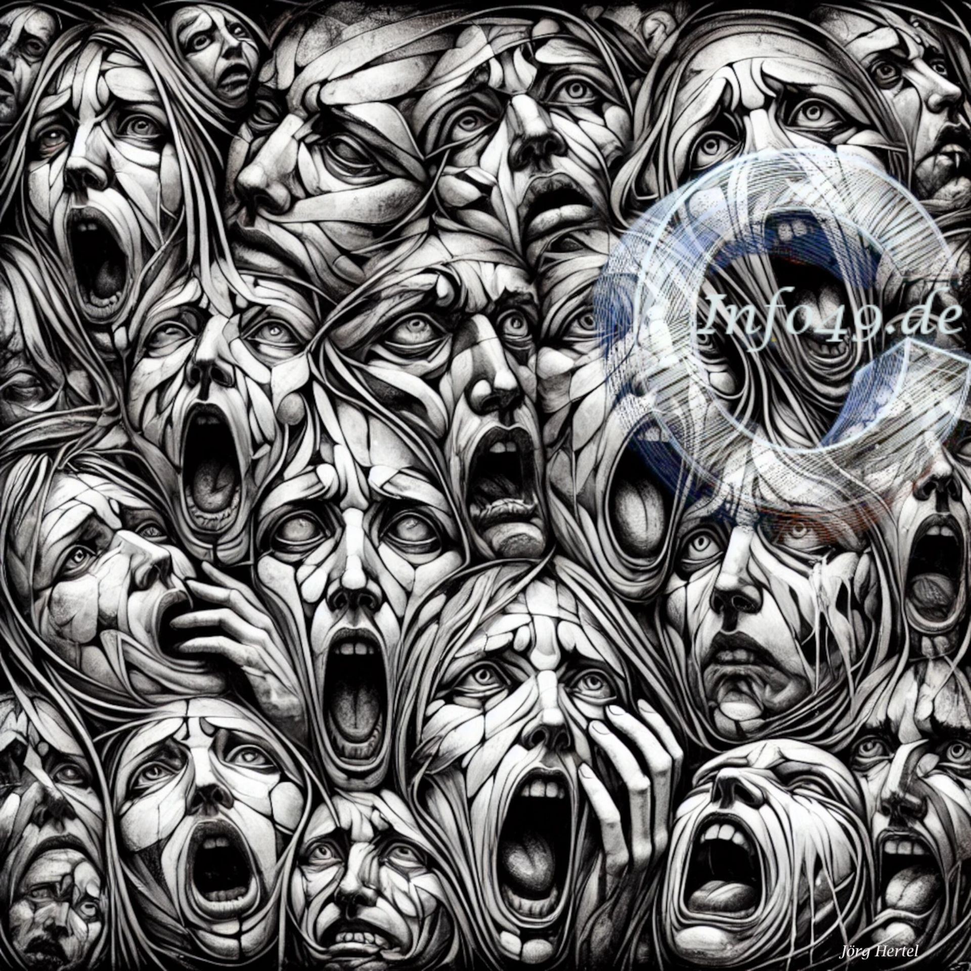 1. Stille mit Schrei und 2. Schreiende