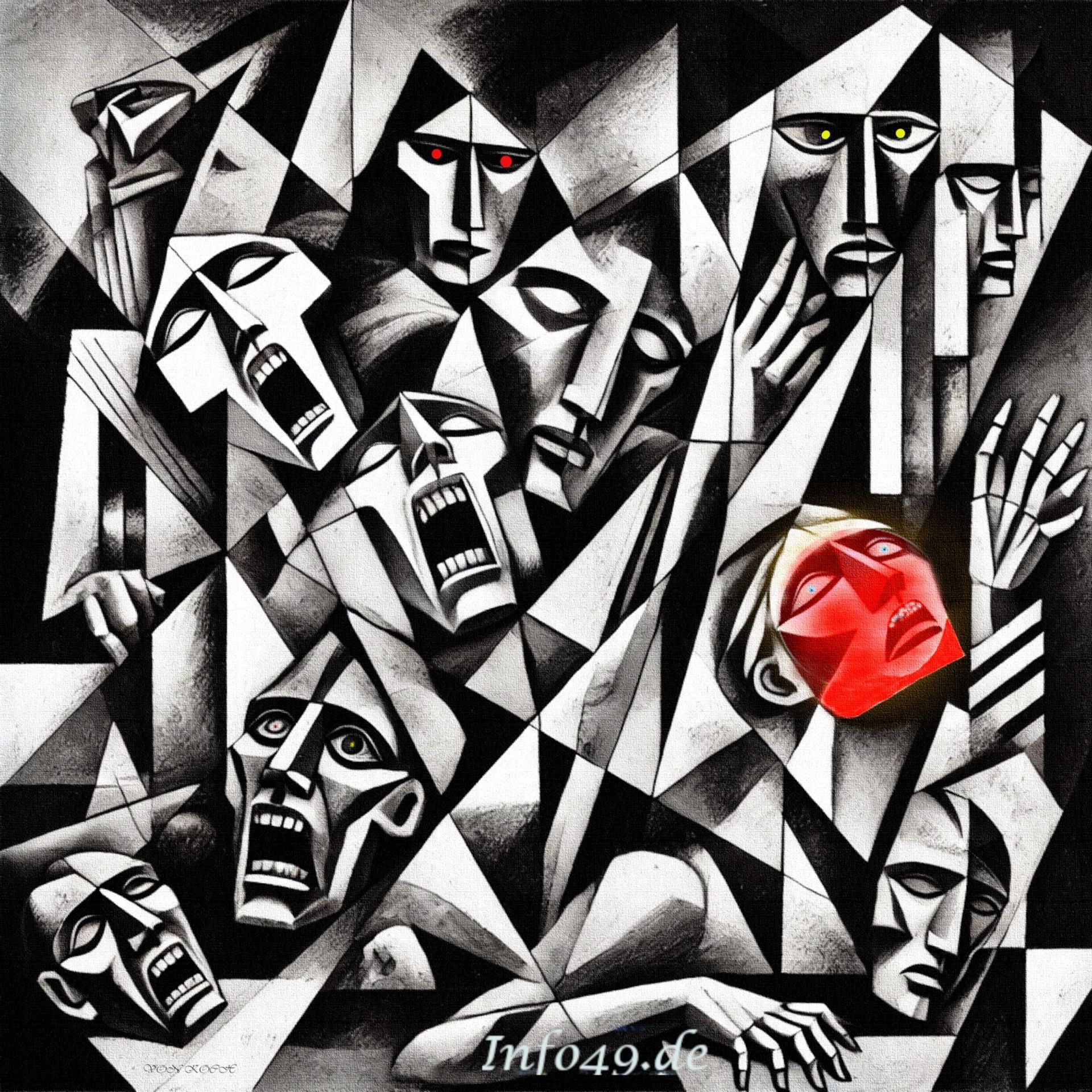 1. Stille mit Schrei und  2. Schreienden