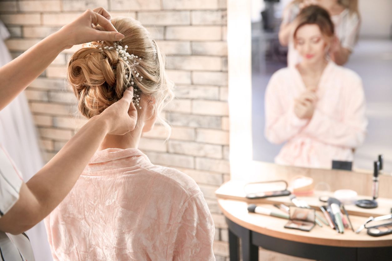 bridal hair style - extensions