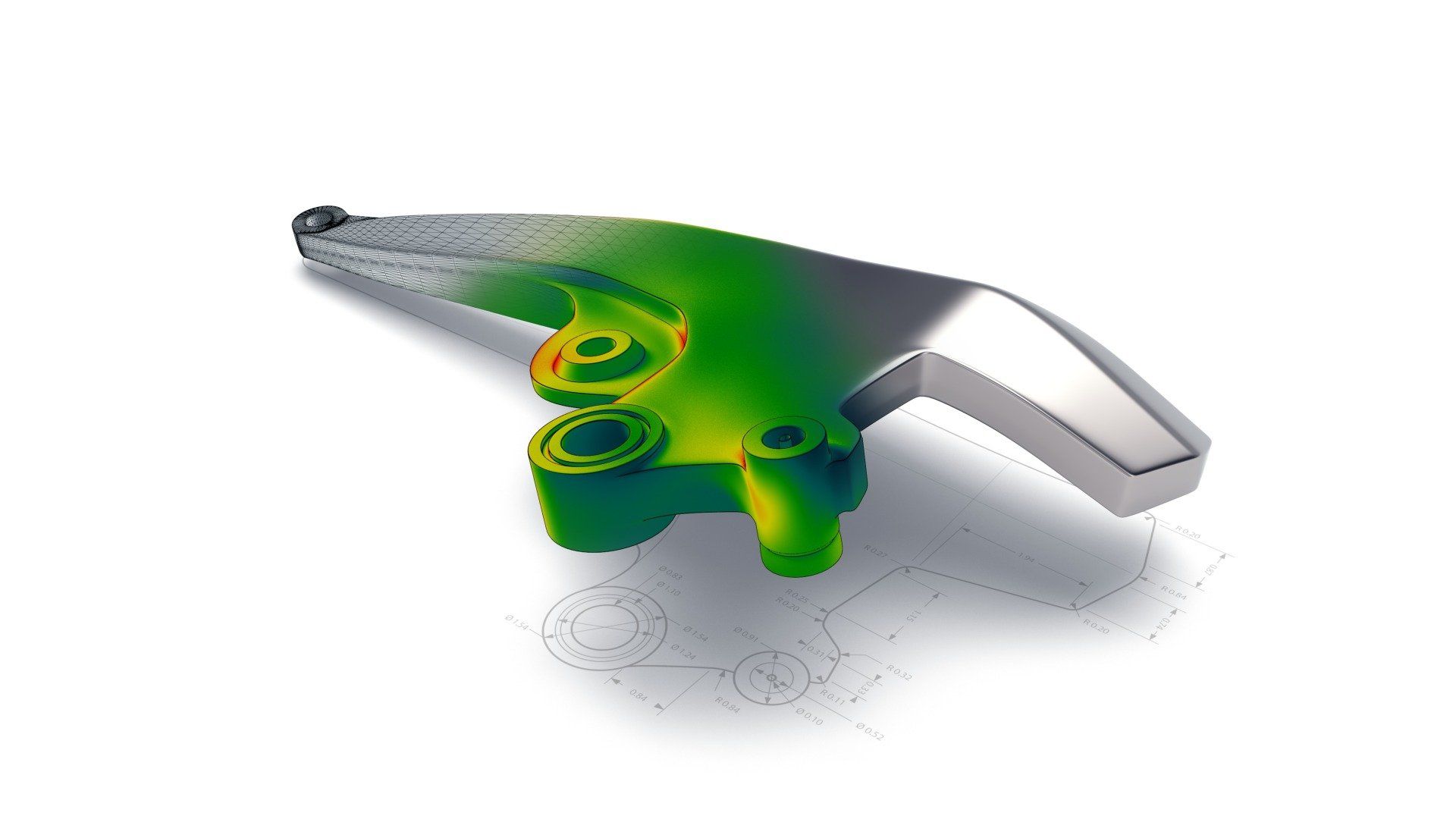 CAD Daten mit einem Fehl- / Falschfarbenvergleich