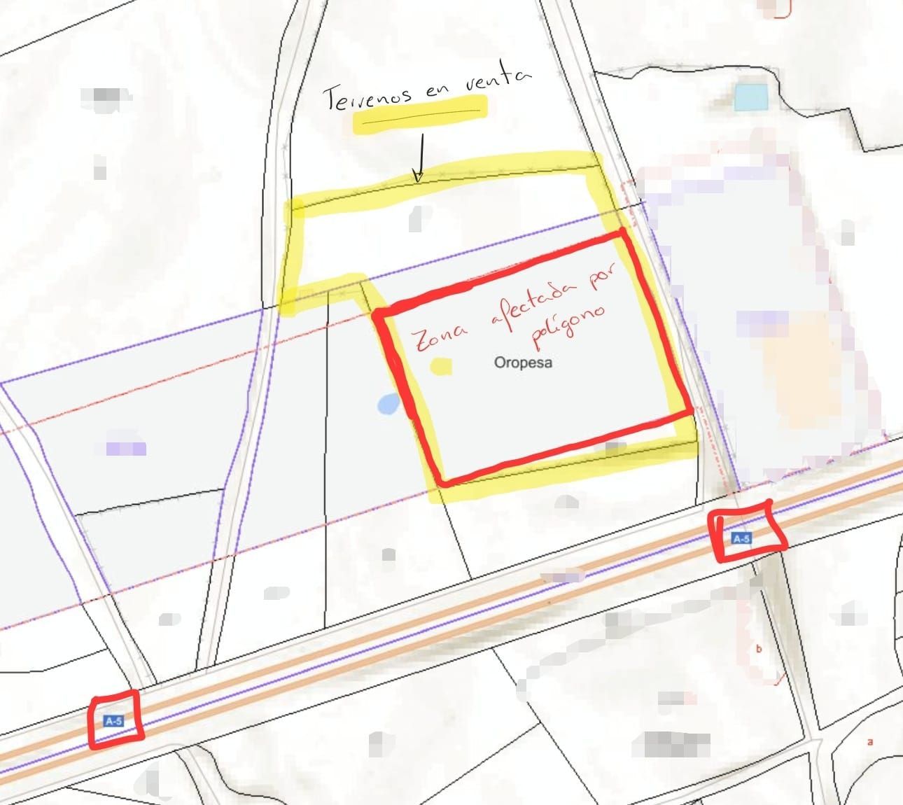 Inmobiliaria - Venta de terreno rústico en Oropesa (Toledo)