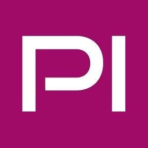 purple logo of PI Apparel