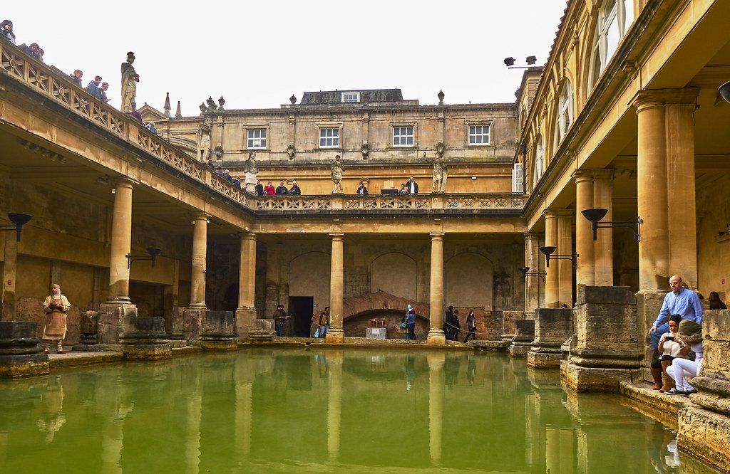 les bains romains à Bath en Angleterre