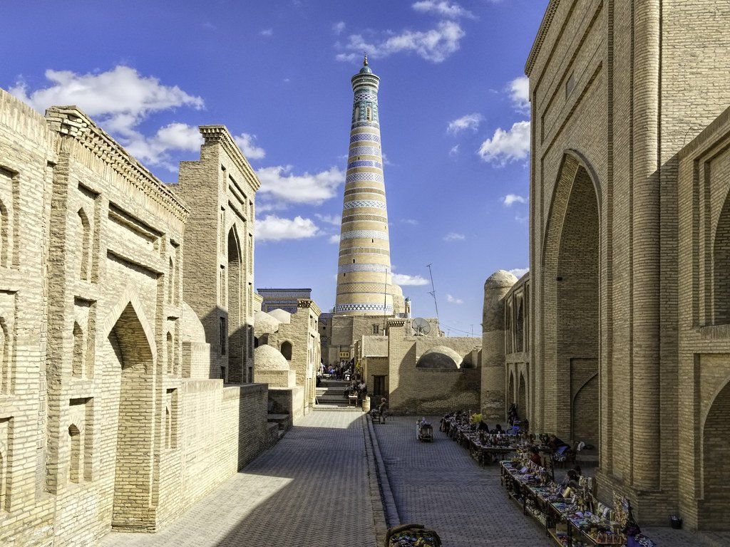 La ville de Khiva en Ouzbékistan