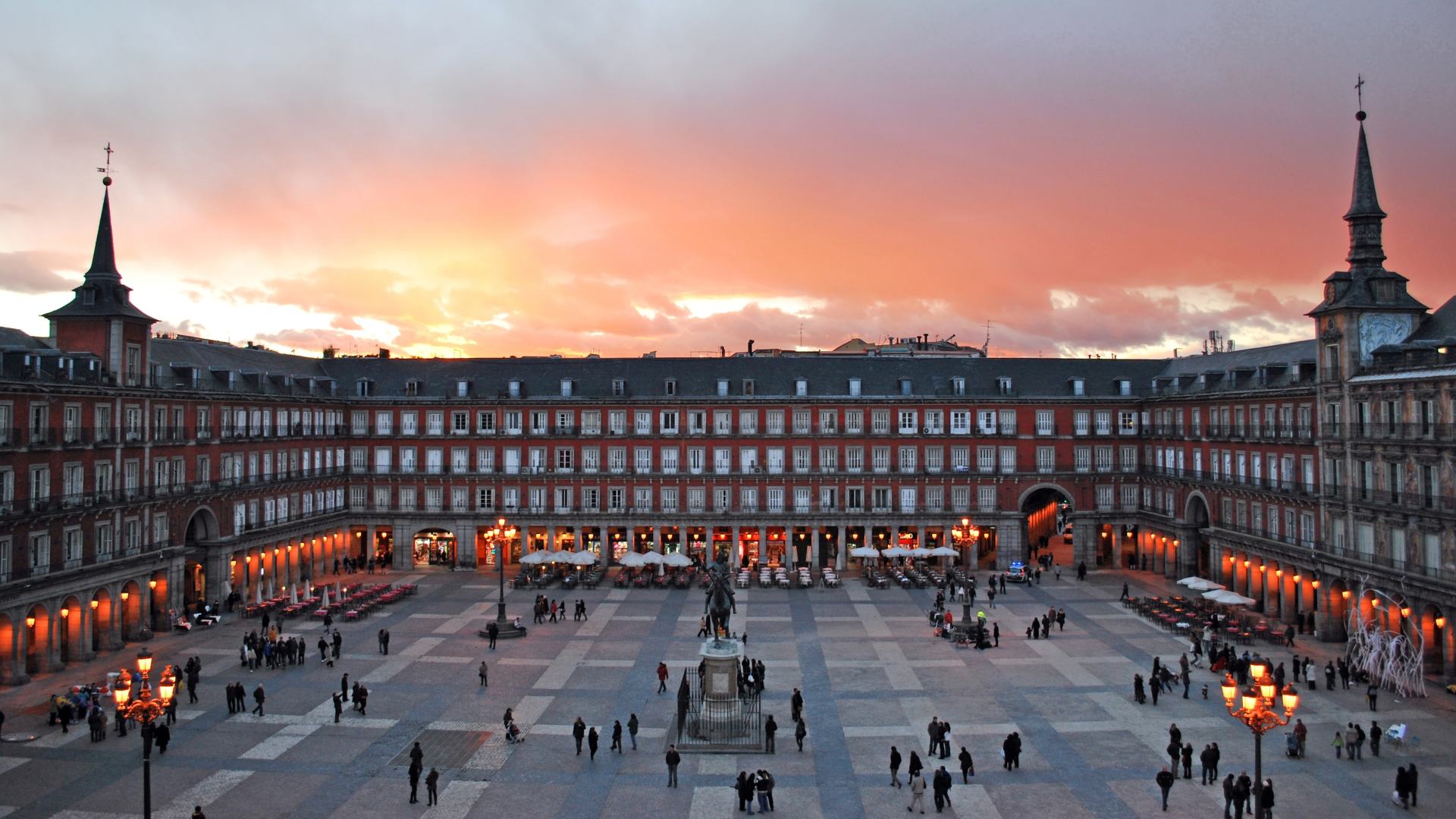 voyage scolaire à Madrid la plaza major