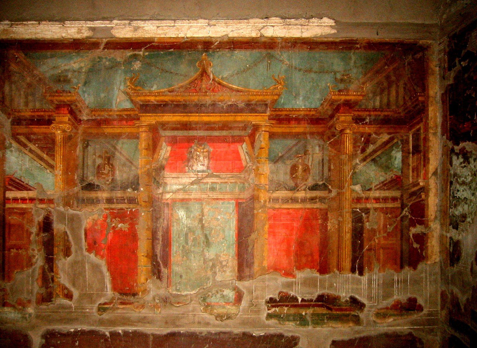 Les fresques de la Villa Oplontis en Italie