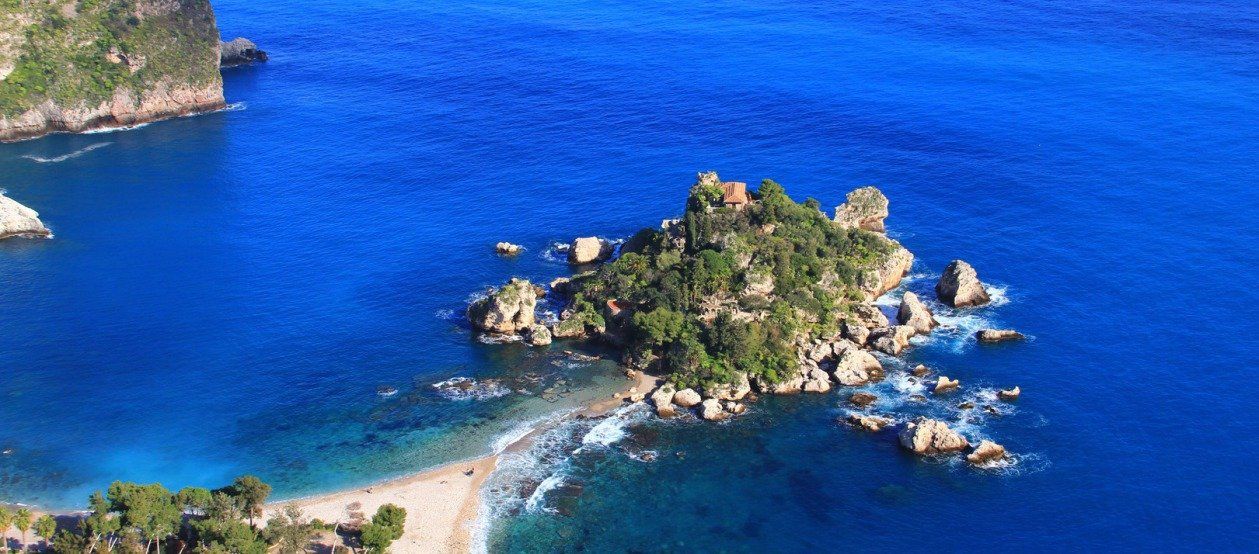 isola Bella à Taormine en Sicile