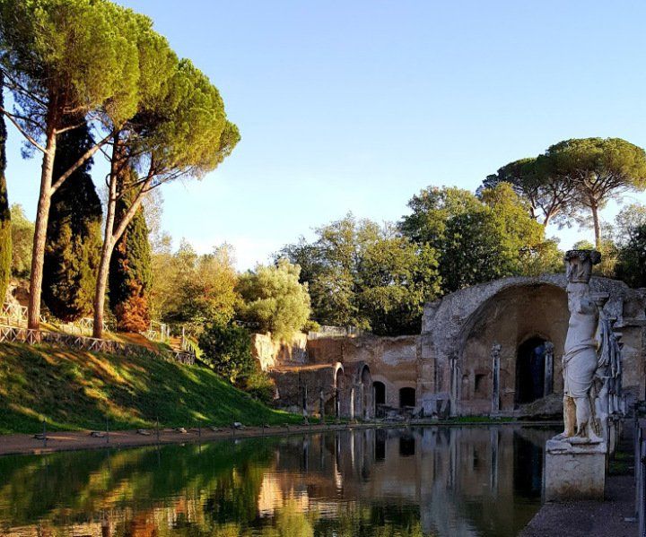 La Villa Adriana à Tivoli en Italie