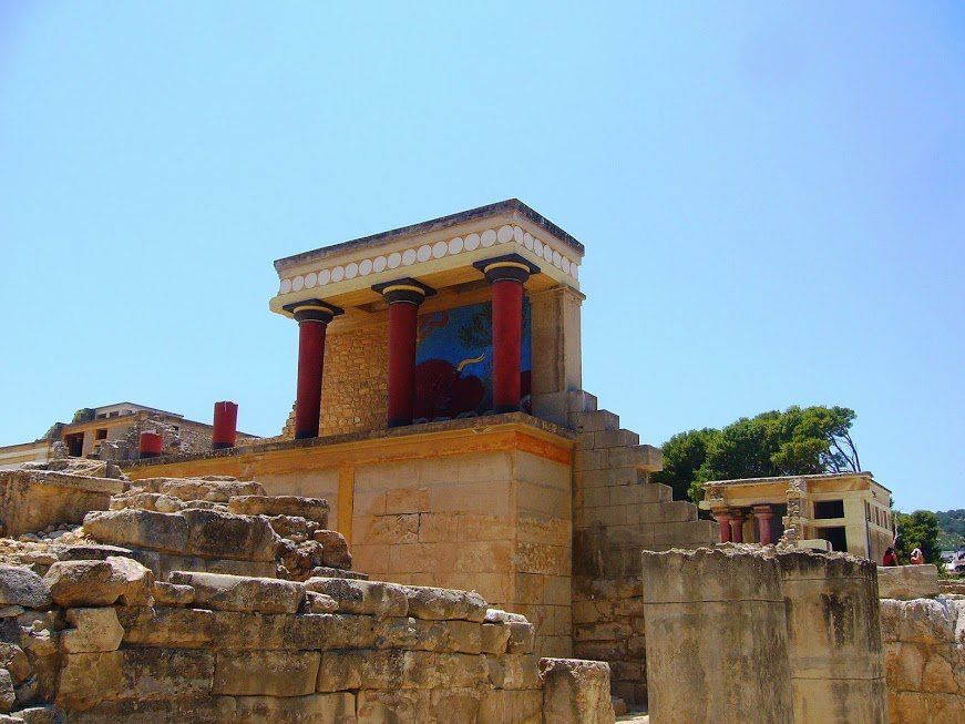 le site de Knossos en Crète