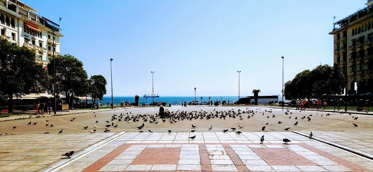 vue sur la baie de Thessalonique