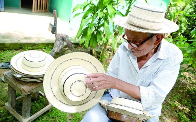 la route de sombrero à Panama