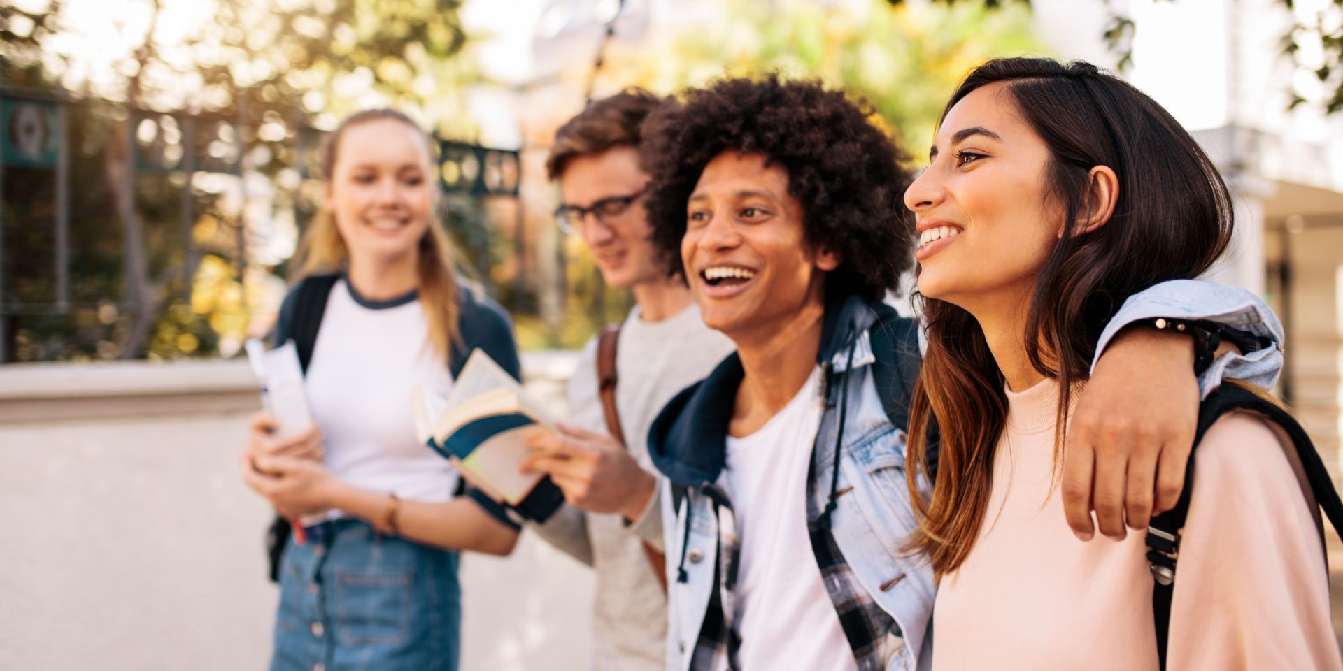 Teens in high school