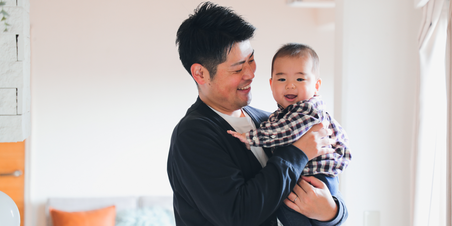 Man and baby