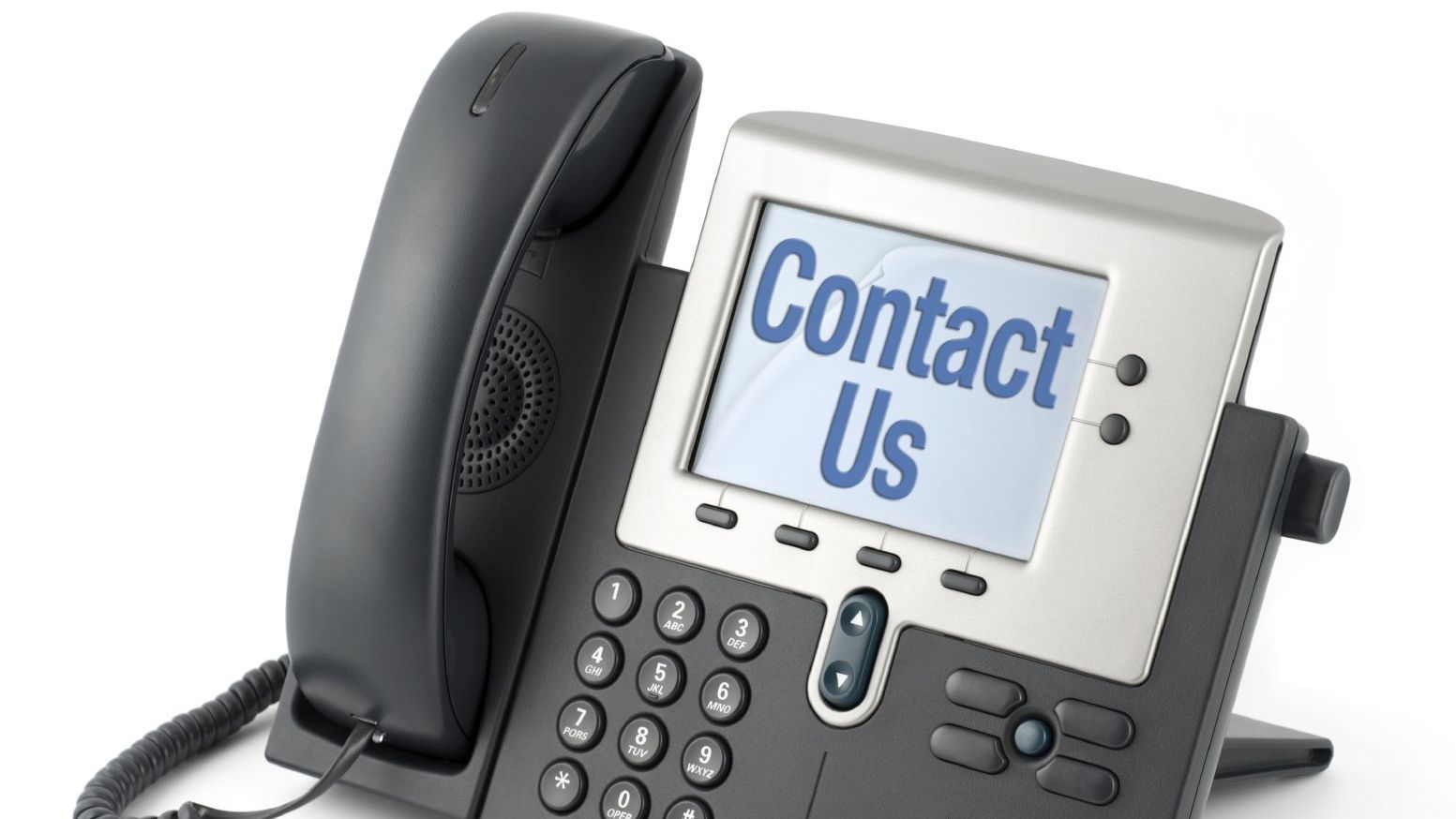 Als Sinnbild für unser Kontaktformular sieht man ein Tastentelefon auf desssen Anzeigefläche steht Als Sinnbild für unser Kontaktformular sieht man ein Tastentelefon auf desssen Anzeigefläche steht