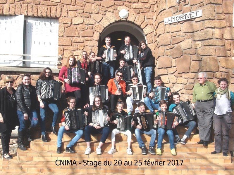 Photo stage Accordéon au CNIMA du 20 au 25 février 2017