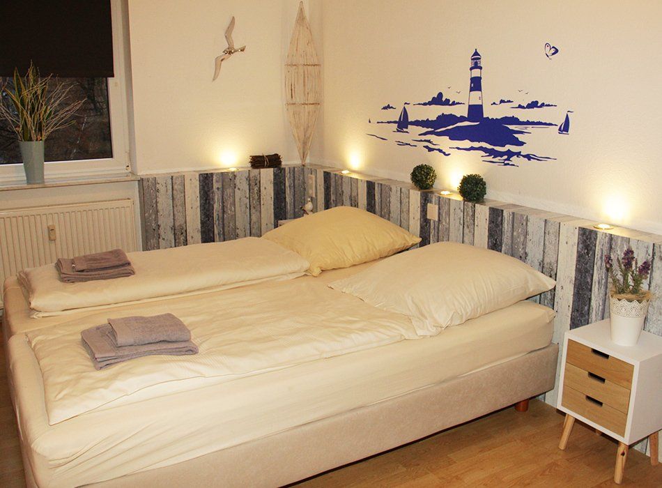 Einer der Schlafräume im Apartment 07 Einer der Schlafräume im Apartment 07