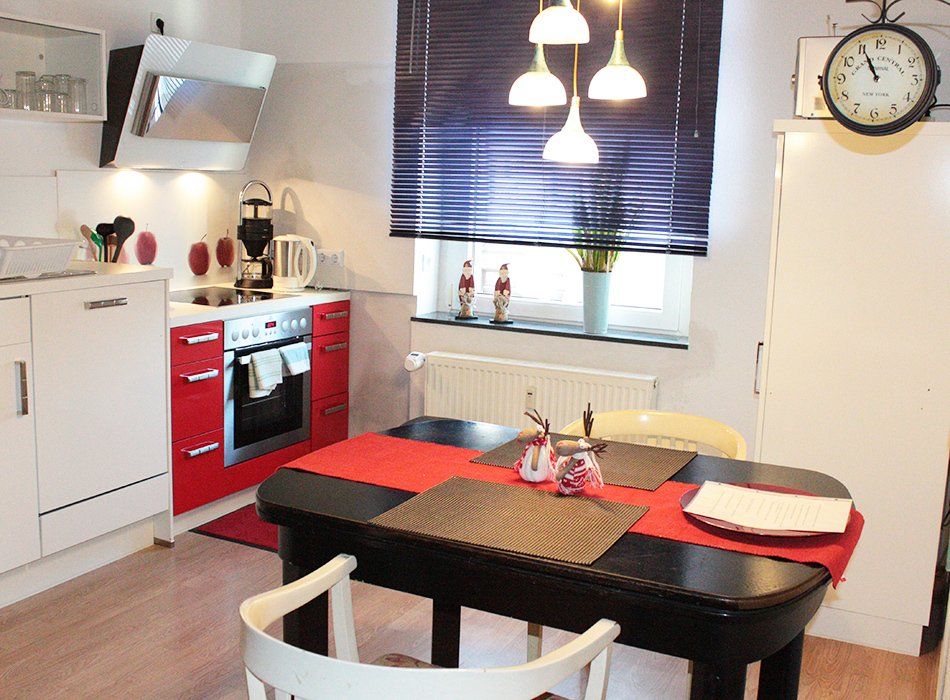 Die Küche und Essecke im Apartment 22 Die Küche und Essecke im Apartment 22